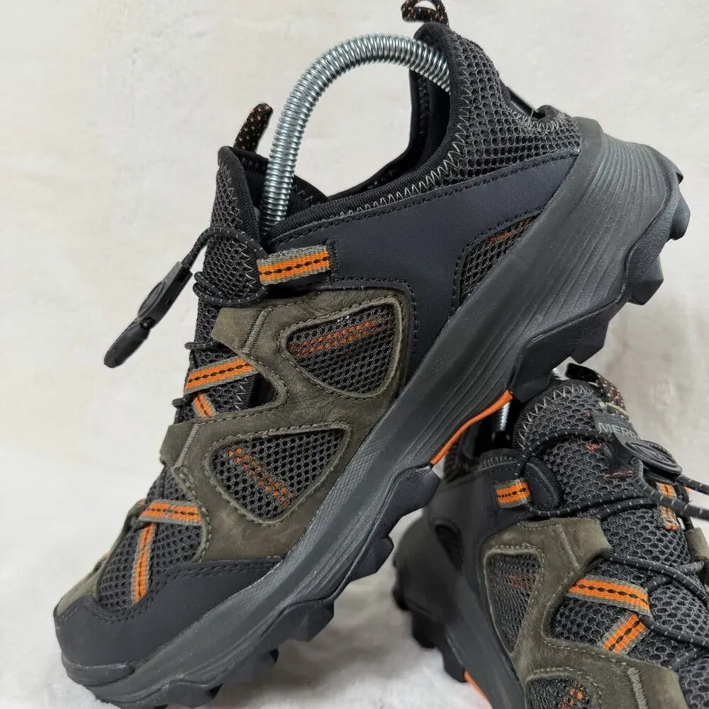 Merrell Speed Strike Men’s Size 8 Olive Black Hiking Trail Shoes New